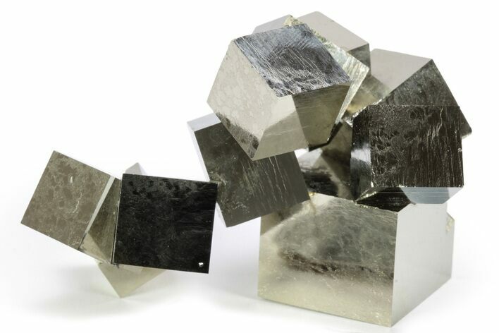Natural Pyrite Cube Cluster - Spain #240762